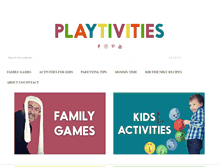 Tablet Screenshot of playtivities.com